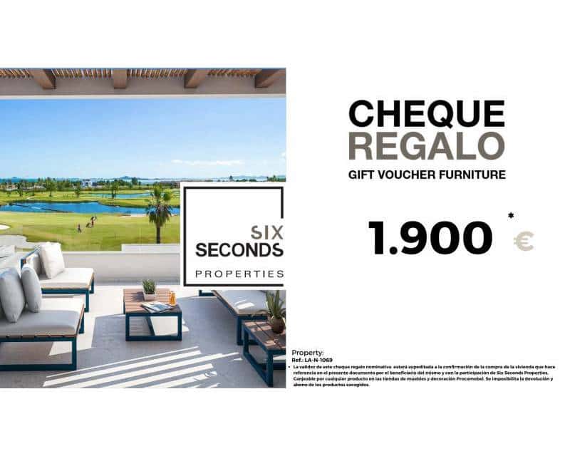 2 Zimmer Apartment zu verkaufen in Los Alcazares mit Pool Garage - 249.000 € (Ref: 9021187)