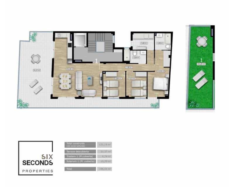 3 chambre Penthouse à vendre à Santa Pola - 585 000 € (Ref: 9049754)