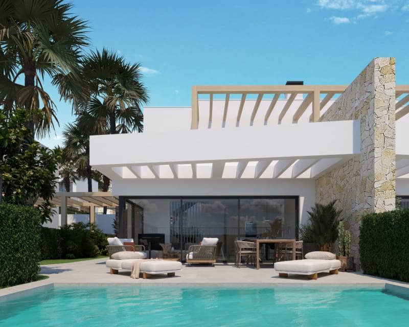 3 soveværelse Semi-Rækkehus til salg i Monforte del Cid med swimmingpool - € 489.000 (Ref: 9049756)