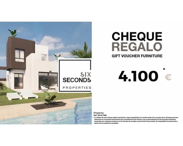 3 quarto Moradia Geminada para venda em Pinar de Campoverde, Pilar de la Horadada com piscina garagem - 499 000 € (Ref: 9065897)