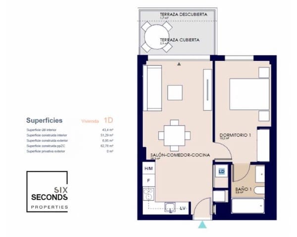 1 Zimmer Apartment zu verkaufen in El Vergel / Verger mit Pool Garage - 245.000 € (Ref: 9107981)