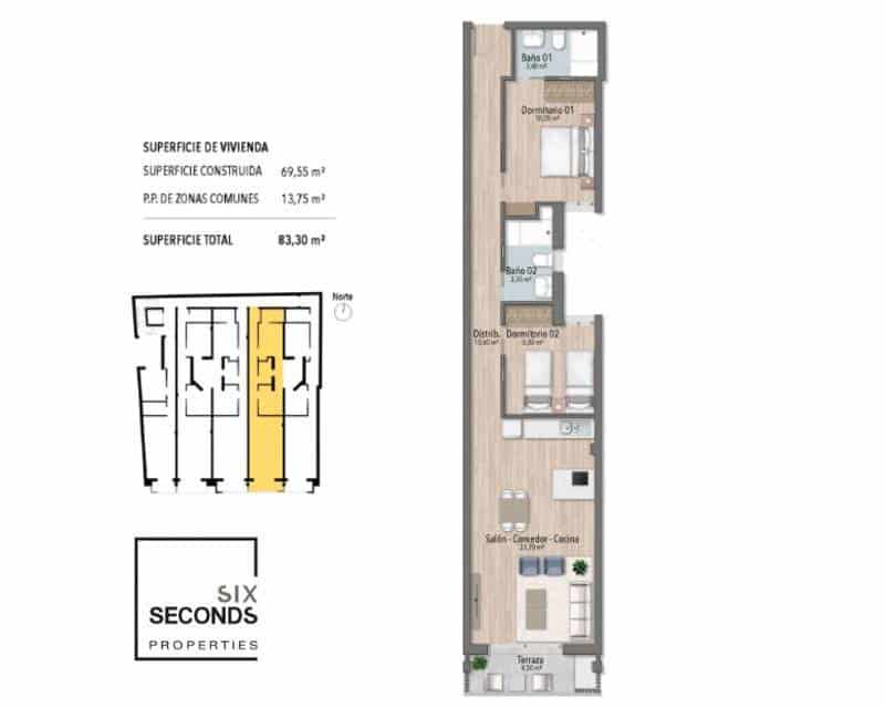 2 camera da letto Appartamento in vendita in Torrevieja con piscina - 278.000 € (Rif: 9109444)