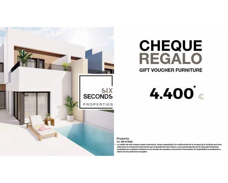 3 soveværelse Semi-Rækkehus til salg i Santiago de la Ribera med swimmingpool garage - € 379.000 (Ref: 9113143)