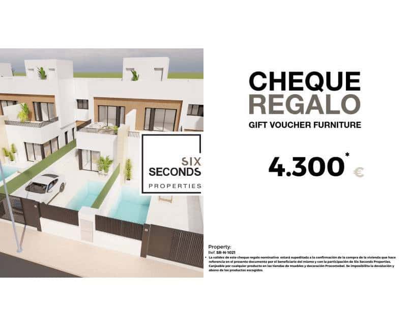 3 soverom Kjedet enebolig til salgs i Santiago de la Ribera med svømmebasseng garasje - € 366 000 (Ref: 9113144)