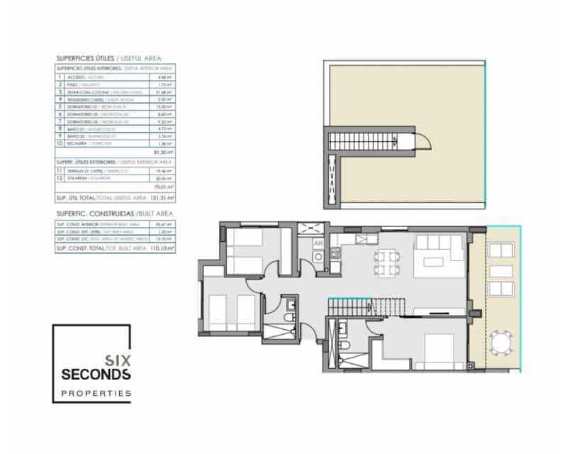 3 bedroom Penthouse for sale in Punta Prima with pool garage - € 539,000 (Ref: 9115572)