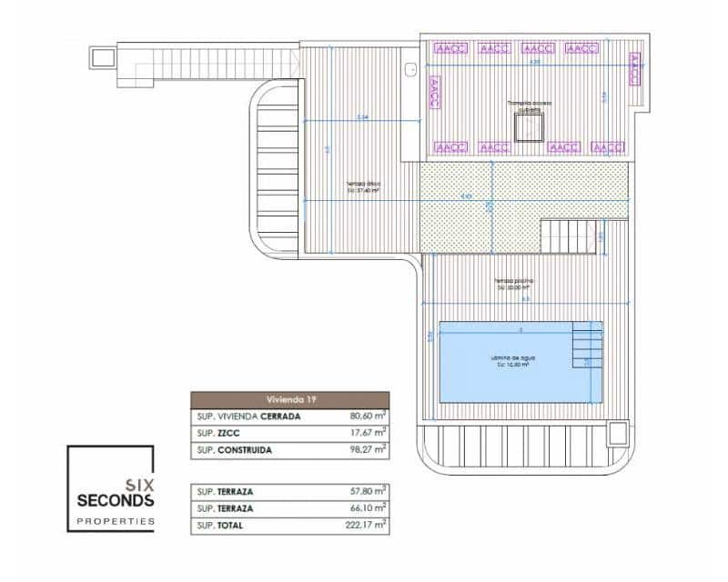 3 chambre Penthouse à vendre à Guardamar del Segura avec piscine garage - 690 000 € (Ref: 9163155)