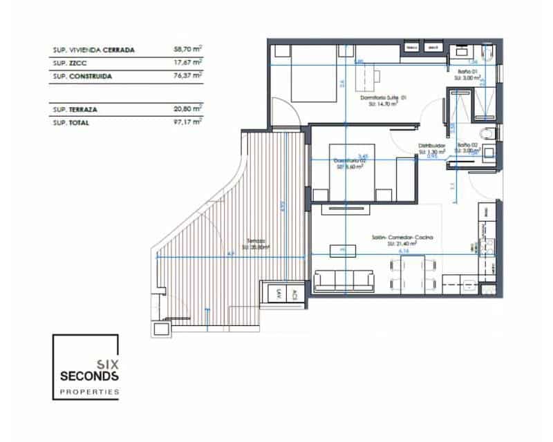 2 slaapkamer Appartement te koop in Guardamar del Segura met zwembad garage - € 295.000 (Ref: 9163158)