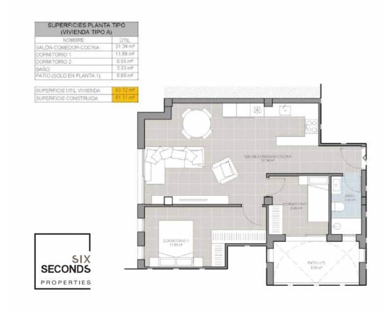 2 chambre Appartement de Plage à vendre à Torrevieja avec piscine - 215 000 € (Ref: 9172351)