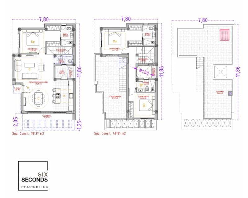3 soveværelse Semi-Rækkehus til salg i Finestrat med swimmingpool garage - € 575.000 (Ref: 9175579)