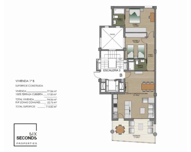 2 camera da letto Appartamento sulla Spiaggia in vendita in Torrevieja con piscina garage - 279.000 € (Rif: 9181491)