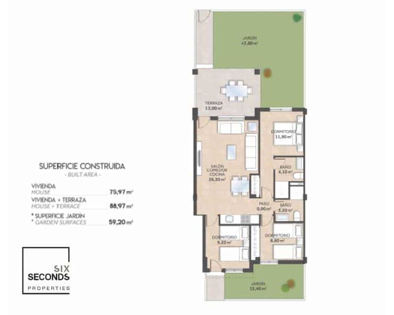 3 sypialnia Dom na sprzedaż w San Miguel de Salinas z basenem garażem - 251 600 € (Ref: 9184450)