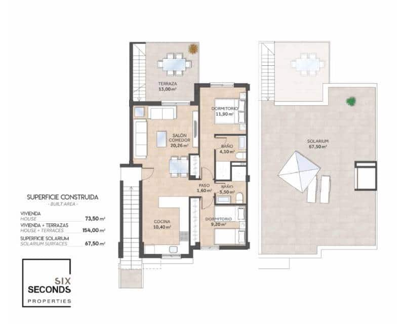 2 chambre Maison de Ville à vendre à San Miguel de Salinas avec piscine garage - 273 800 € (Ref: 9184579)