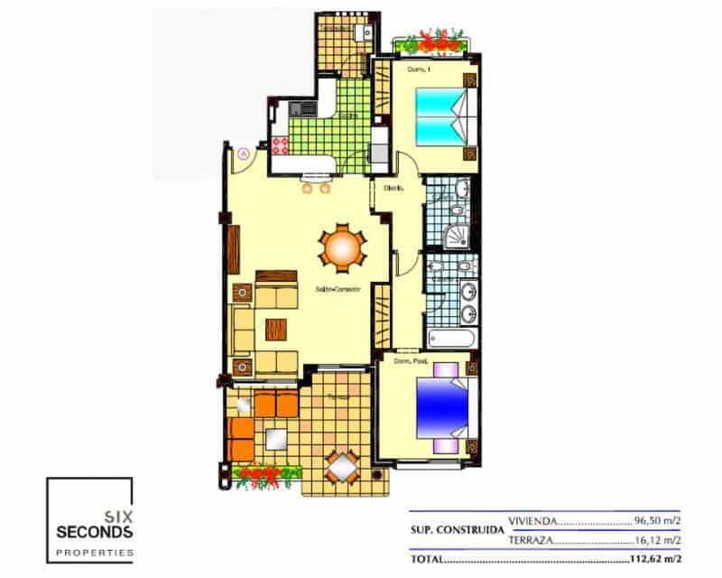 2 soveværelse Byhus til salg i Campoamor med swimmingpool - € 212.350 (Ref: 9185914)