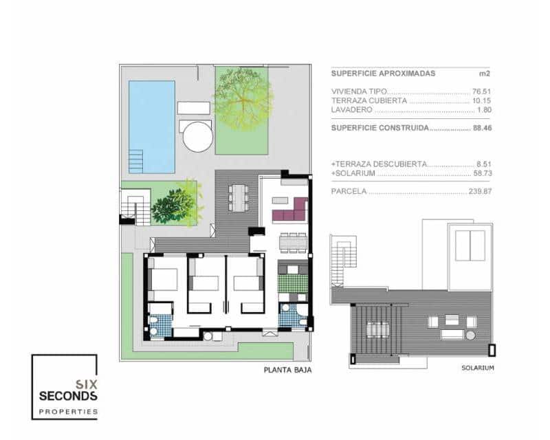 3 soveværelse Semi-Rækkehus til salg i Denia med swimmingpool garage - € 415.000 (Ref: 9189922)