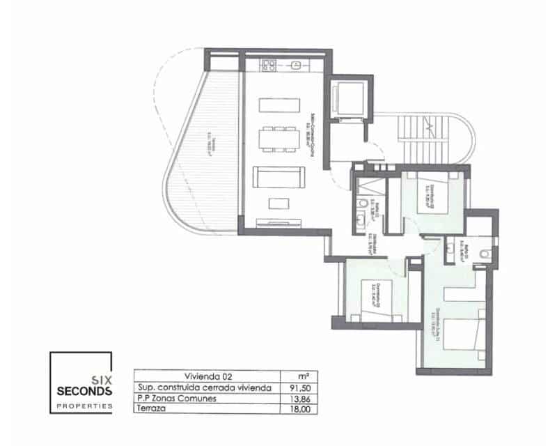 3 chambre Appartement à vendre à Guardamar del Segura avec piscine - 315 000 € (Ref: 9194284)