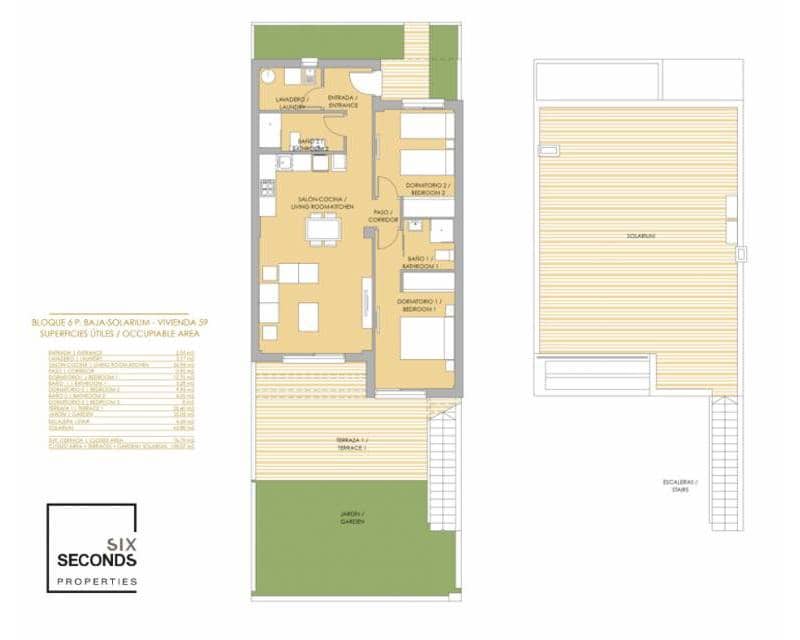 2 soverom Rekkehus til salgs i Vistabella med svømmebasseng garasje - € 309 900 (Ref: 9196999)
