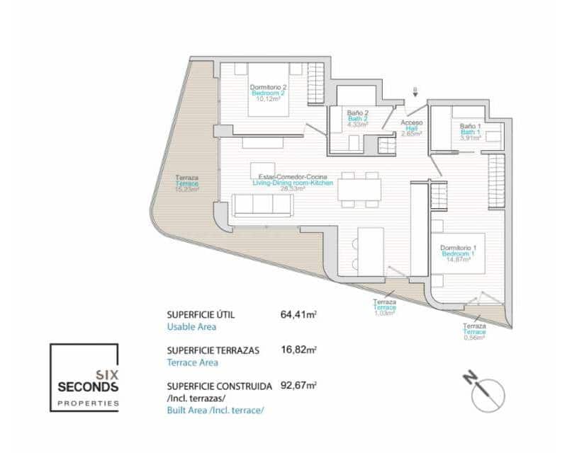 2 bedroom Apartment for sale in La Villajoyosa / Vila Joiosa with pool garage - € 335,000 (Ref: 9201984)