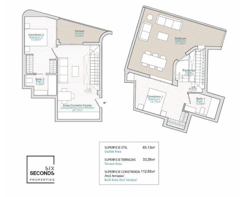2 slaapkamer Penthouse te koop in La Villajoyosa / Vila Joiosa met zwembad garage - € 460.000 (Ref: 9203254)