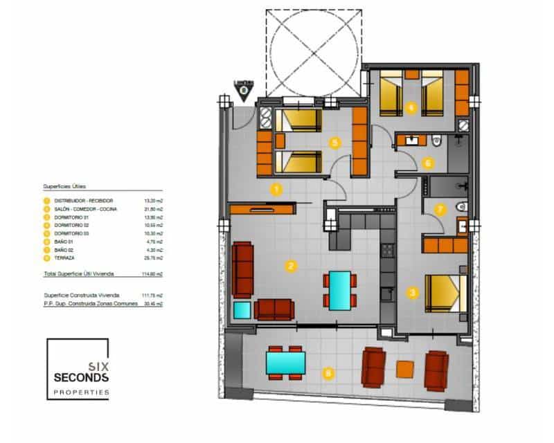 3 chambre Penthouse à vendre à Torrevieja - 495 000 € (Ref: 9205241)
