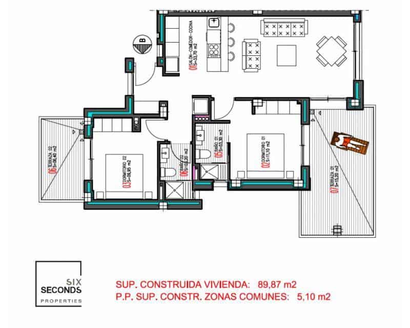 2 Zimmer Apartment zu verkaufen in Aguas Nuevas mit Pool - 289.900 € (Ref: 9205361)