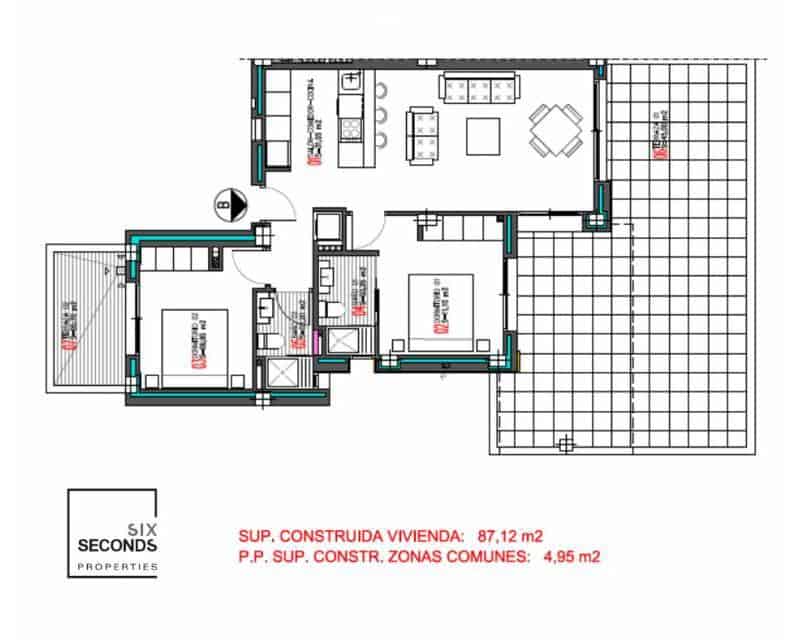 2 Zimmer Apartment zu verkaufen in Aguas Nuevas mit Pool - 274.900 € (Ref: 9205362)