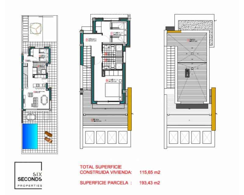 3 quarto Moradia em Banda para venda em Aguas Nuevas com piscina garagem - 499 900 € (Ref: 9205576)
