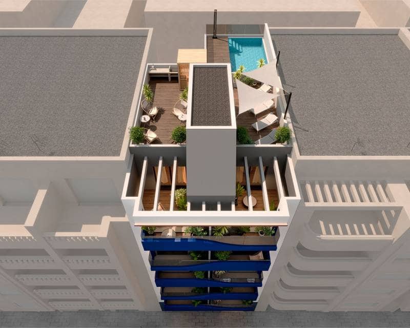 2 soveværelse Lejlighed til salg i Torrevieja med swimmingpool - € 240.000 (Ref: 9211343)