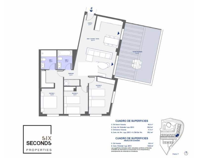 3 slaapkamer Appartement te koop in San Juan de los Terreros met zwembad garage - € 263.000 (Ref: 9231749)