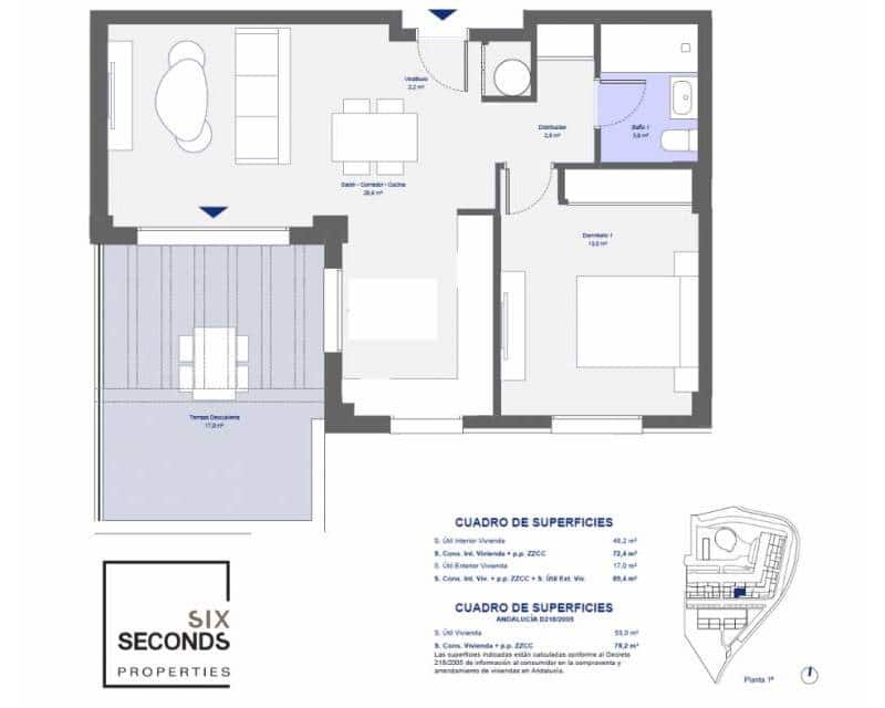 1 soveværelse Lejlighed til salg i San Juan de los Terreros med swimmingpool garage - € 173.000 (Ref: 9231750)
