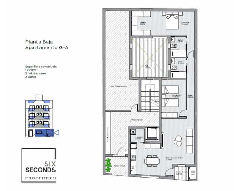 2 bedroom Apartment for sale in Torrevieja with pool - € 309,000 (Ref: 9235773)