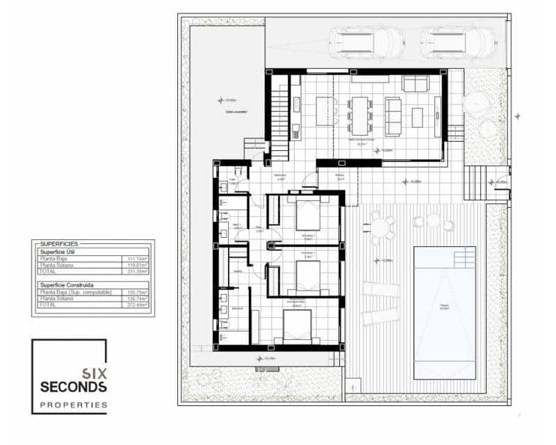 3 bedroom Villa for sale in Torre-Pacheco with pool garage - € 817,000 (Ref: 9253994)