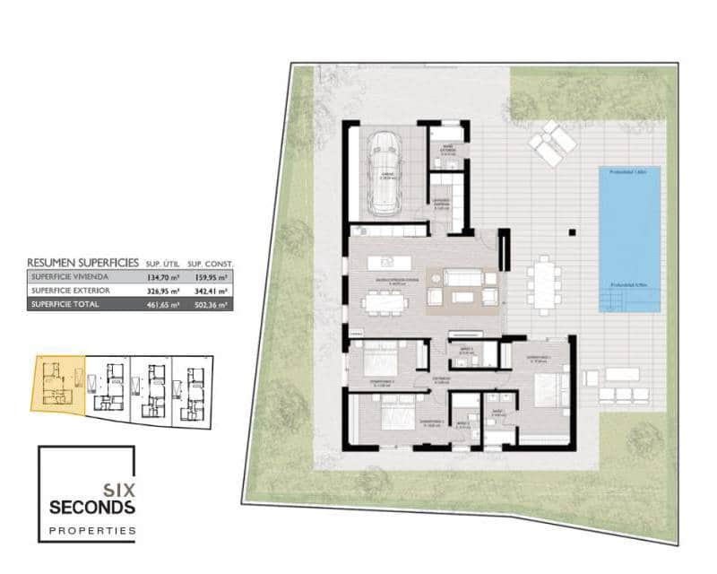 3 makuuhuone Paritalo myytävänä paikassa Los Cuarteros mukana uima-altaan 
autotalli - 809 950 € (Ref: 9273259)