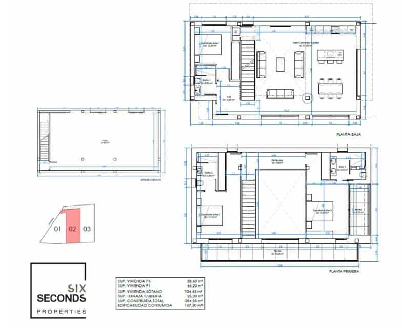 3 soveværelse Semi-Rækkehus til salg i Ciudad Quesada med swimmingpool garage - € 1.050.000 (Ref: 9278569)