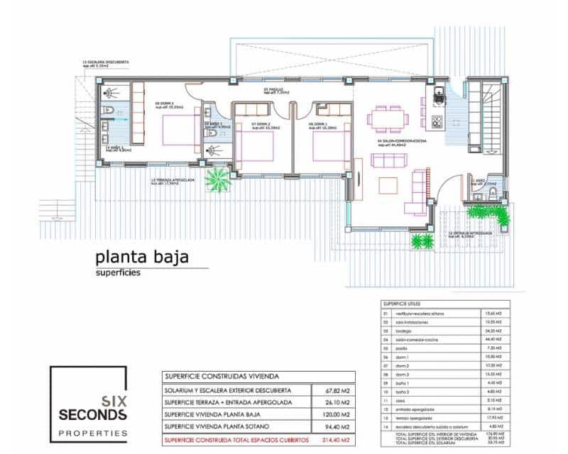 3 Zimmer Villa zu verkaufen in Ciudad Quesada mit Pool Garage - 780.000 € (Ref: 9311617)