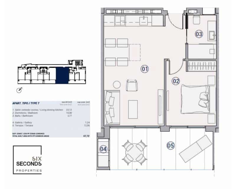 1 quarto Apartamento de Praia para venda em La Villajoyosa / Vila Joiosa com piscina garagem - 461 000 € (Ref: 9328613)