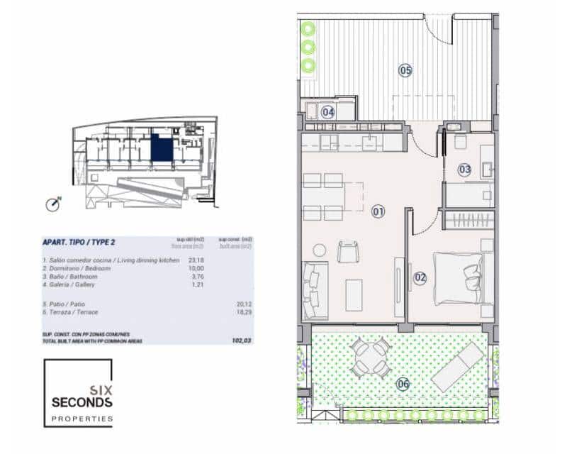 1 slaapkamer Strandappartement te koop in La Villajoyosa / Vila Joiosa met zwembad garage - € 429.000 (Ref: 9328614)