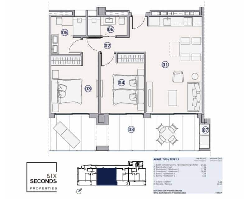 2 bedroom Beach Apartment for sale in La Villajoyosa / Vila Joiosa with pool garage - € 663,000 (Ref: 9329889)