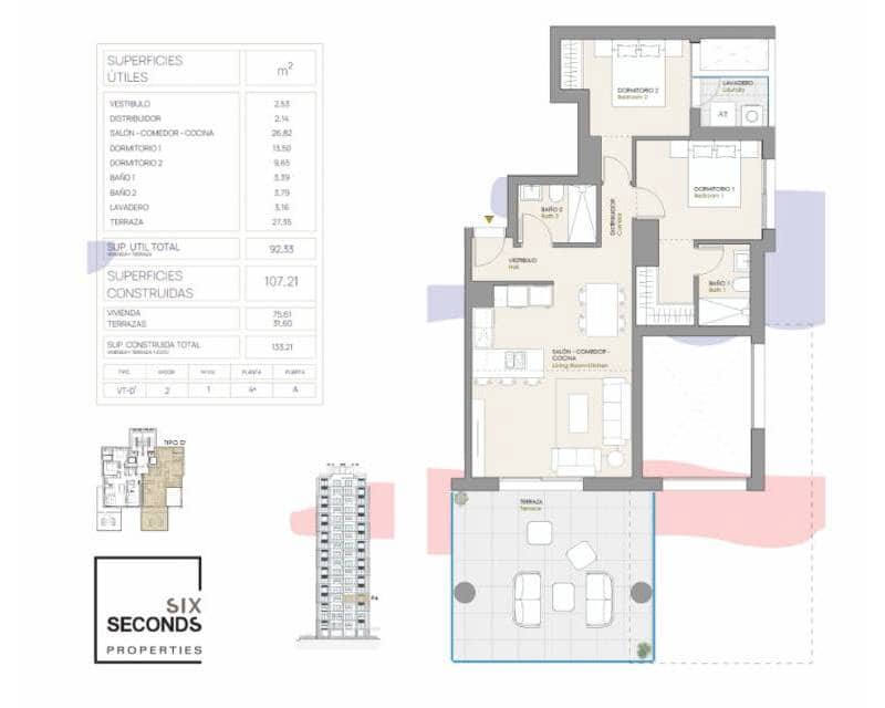 2 chambre Appartement à vendre à Calpe / Calp avec piscine garage - 390 000 € (Ref: 9335529)