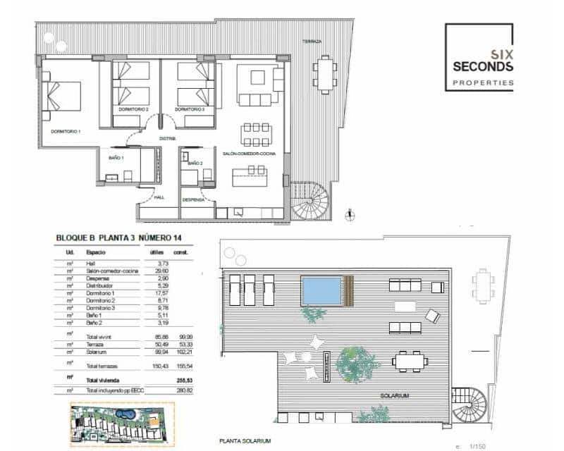 3 sovrum Takvåning till salu i La Nucia med pool garage - 489 600 € (Ref: 9350134)