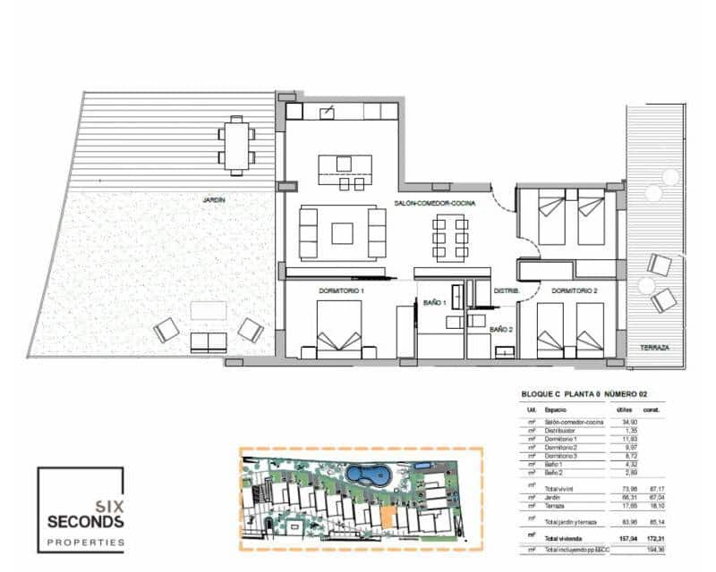 3 bedroom Apartment for sale in La Nucia with pool garage - € 441,500 (Ref: 9350136)