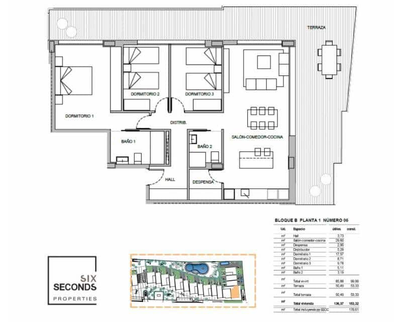 3 slaapkamer Appartement te koop in La Nucia met zwembad garage - € 349.900 (Ref: 9350137)