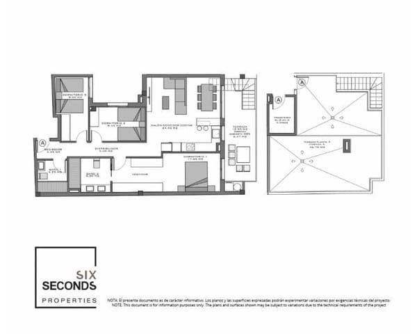 3 soveværelse Penthouse til salg i Norte, Santa Pola med swimmingpool garage - € 390.000 (Ref: 9360552)