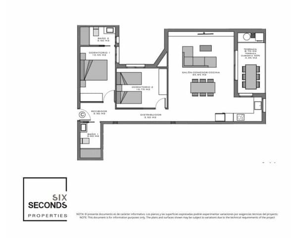 2 soveværelse Lejlighed til salg i Norte, Santa Pola med swimmingpool garage - € 295.000 (Ref: 9360557)