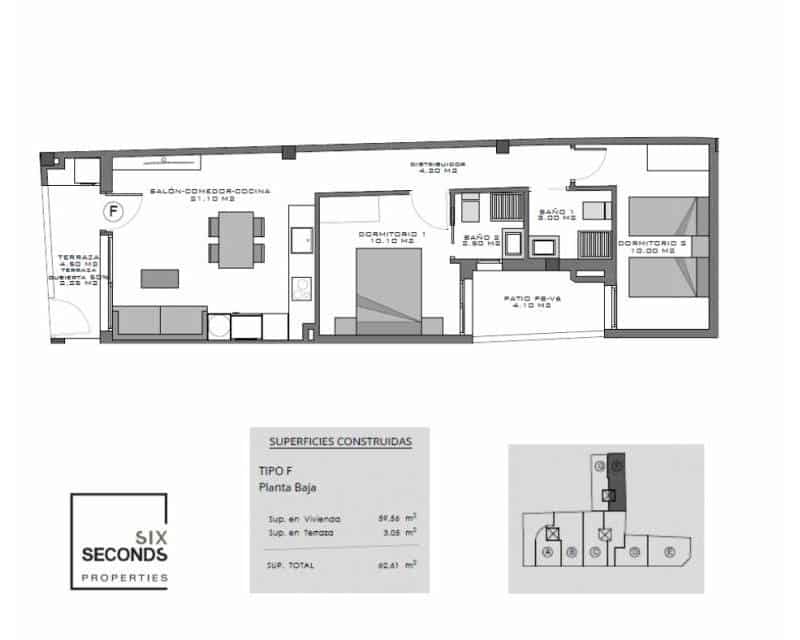 2 sovrum Lägenhet till salu i Santa Pola med pool garage - 215 000 € (Ref: 9360559)