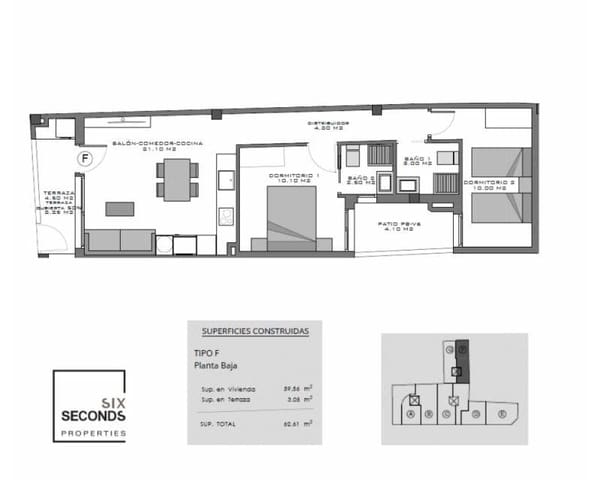 2 bedroom Apartment for sale in Norte, Santa Pola with pool garage - € 215,000 (Ref: 9360559)
