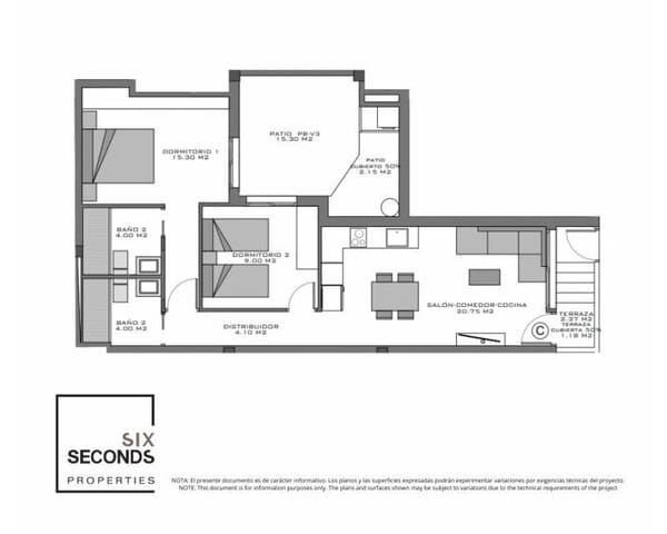 2 soveværelse Lejlighed til salg i Norte, Santa Pola med swimmingpool garage - € 245.000 (Ref: 9360559)