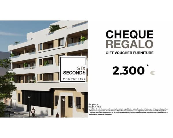 2 quarto Penthouse para venda em Norte, Santa Pola com piscina garagem - 320 000 € (Ref: 9360959)