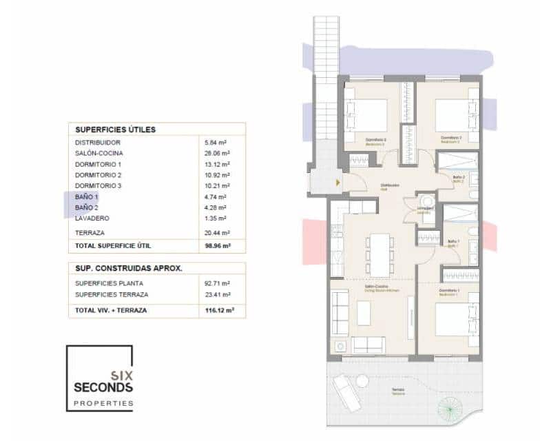 3 bedroom Apartment for sale in Finestrat with pool garage - € 475,000 (Ref: 9370362)