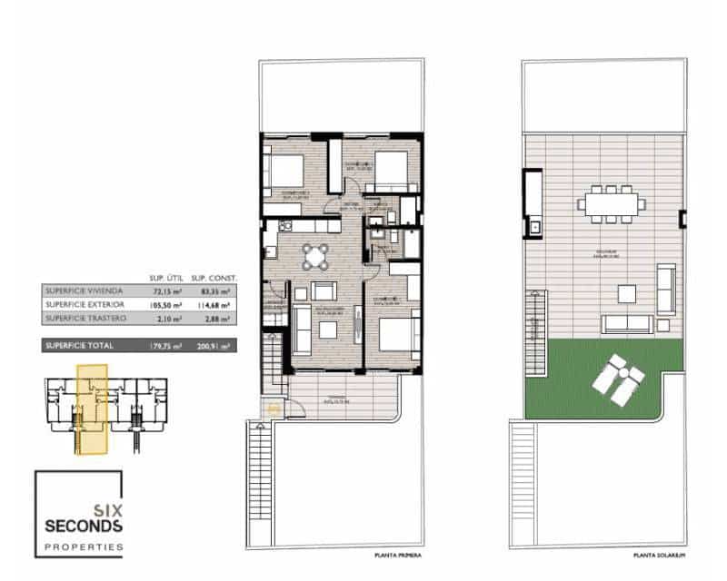 3 sypialnia Dom na sprzedaż w San Pedro del Pinatar z basenem - 369 900 € (Ref: 9374371)