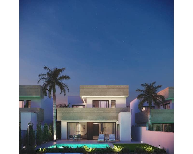 3 sypialnia Dom blizniak na sprzedaż w Santiago de la Ribera z basenem garażem - 585 000 € (Ref: 9378329)